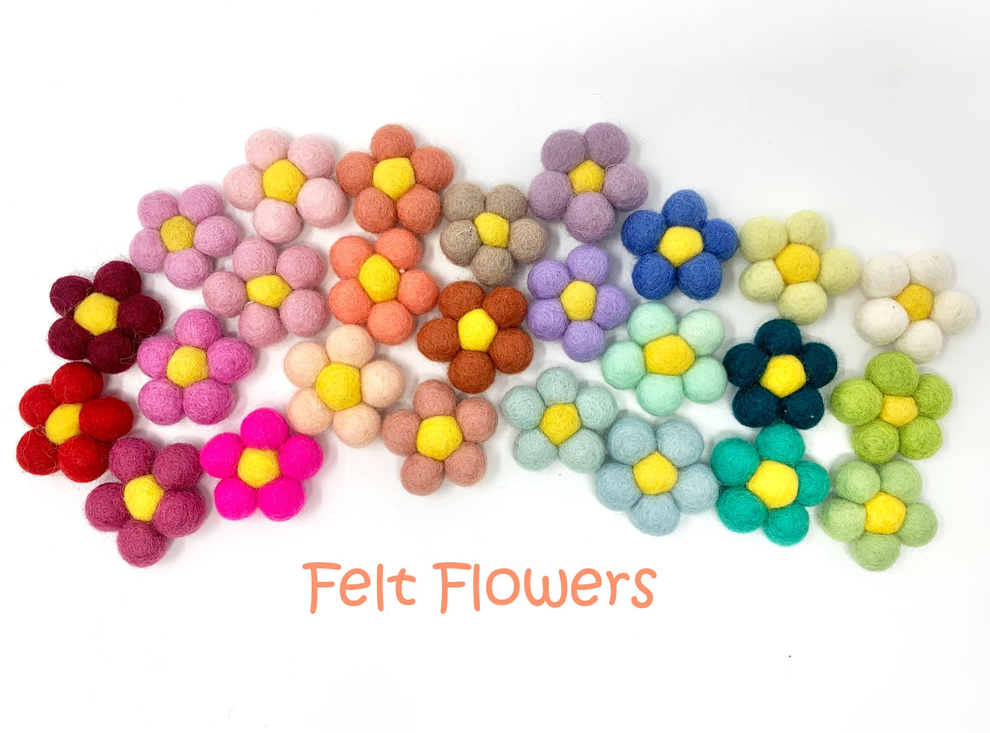 Felt Flowers | Felt Daisy | Felt Daisies