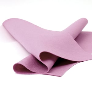Wool Felt Sheet - 100% Wool Felt in Color ORCHID - 18&quot; X 18&quot; Wool Felt - Merino Wool Felt - European Wool Felt