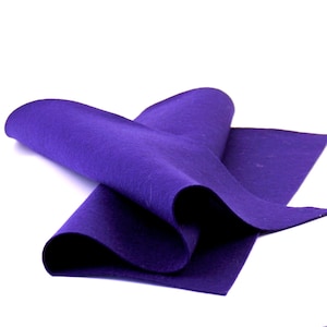 Wool Felt Sheet - 100% Wool Felt in Color INDIGO - 18&quot; X 18&quot; Wool Felt - Merino Wool Felt - European Wool Felt