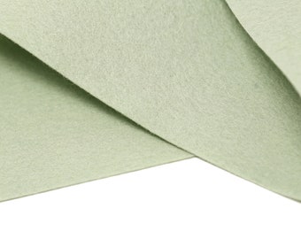 100% Wool Felt Sheet in Color MINERAL GREEN - 18" X 18" Wool Felt Sheet - Merino Wool Felt - European Wool Felt