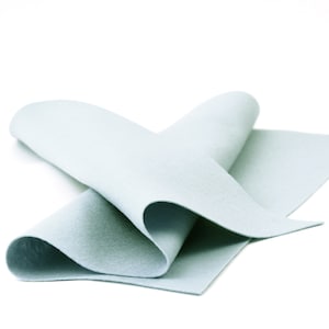100% Wool Felt Sheet in Color SILVER - 18&quot; X 18&quot; Wool Felt Sheet - Pure Wool Felt - Merino Wool Felt