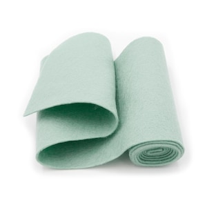 Merino Wool Felt Roll - 100% Wool Felt in color AQUA MIST - Designer Wool Felt