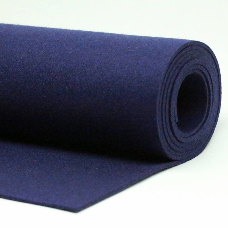 9 X 18-100/% Wool Felt Navy 3mm Wool Felt Designer Felt Thick Wool Felt 3mm