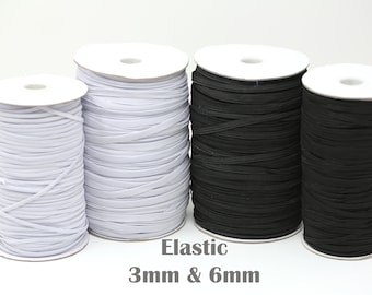 Elastic  | Mask Elastic  | 200 yards 3mm and 6mm Elastic  | 3mm Elastic | 6 mm Elastic