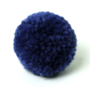 Yarn Poms P10 NAVY BLUE Yarn Pom Pom image 3