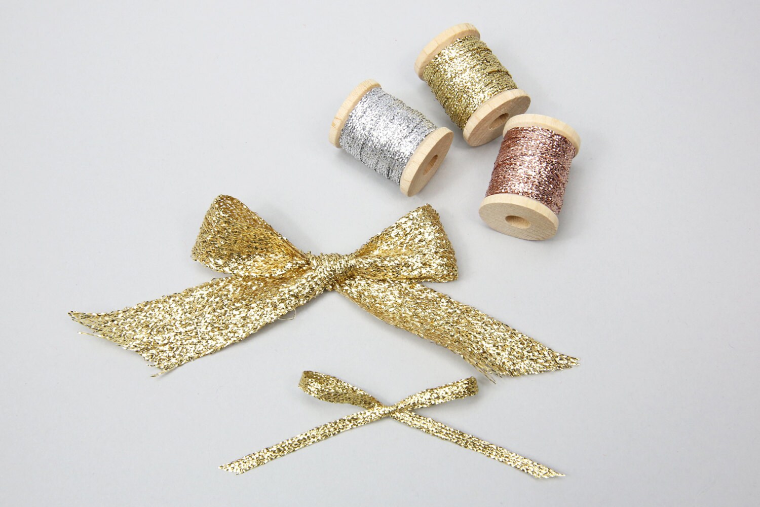 Metallic Braided Ribbon 5/8 Inch - 3 Colors- Metallic Ribbon, Wedding ...