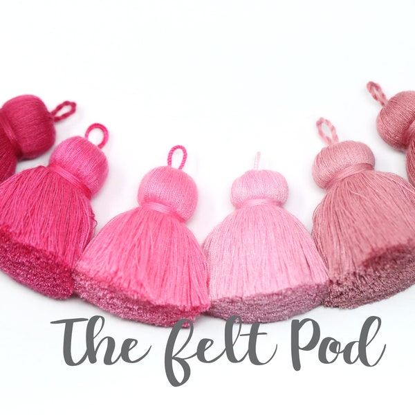 Jewelry Tassels | Pink Tassels | Earring Tassels  - 5 Pieces