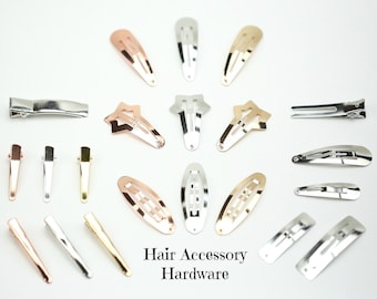 Hair Clips // Alligator Clips // 40mm Snap Clips // 50mm Snap Clips // Rose Gold Hair Clips // Gold Hair Clips // 20 DIY Hair Clip