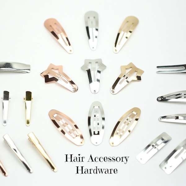 Haarclips // Alligator Clips // 40mm Snap Clips // 50mm Snap Clips // Rose Gold Haarclips // Gold Haarclips // 20 DIY Haarclips