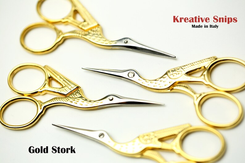 Embroidery Scissors Kreative Snips Small Scissors Crane Scissors Stork Scissors Italian Scissors image 6