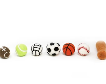 Felt Sports | Felt Baseball | Felt Basketball | Felt Volleyball | Felt Soccer | Felted Sports | Tennis Ball