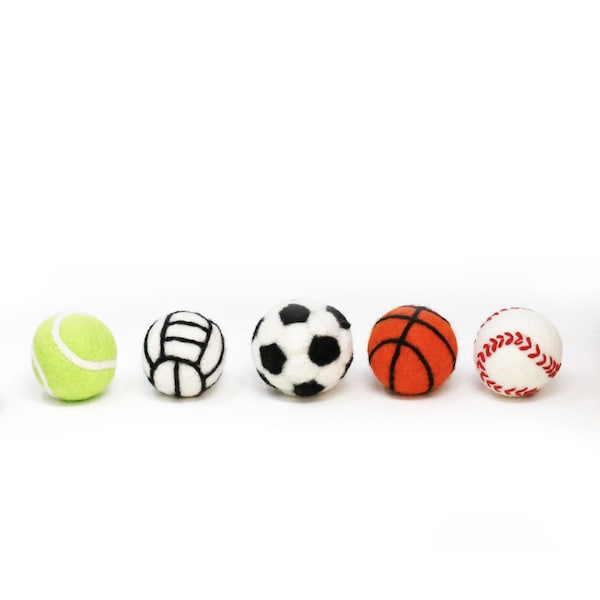 Felt Sports | Felt Baseball | Felt Basketball | Felt Volleyball | Felt Soccer | Felted Sports | Tennis Ball