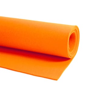 Dikke wolvilt wortel | Oranje vilt | 3 mm wolvilt | 3 mm vilt | Oranje wolvilt