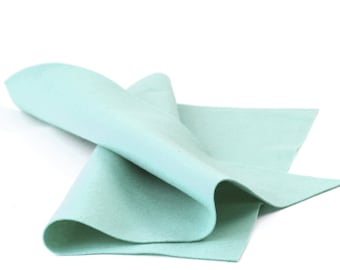 100% Wool Felt Sheet in Color AQUA MIST - 18" X 18" Wool Felt Sheet - Merino Wool Felt - European Wool Felt