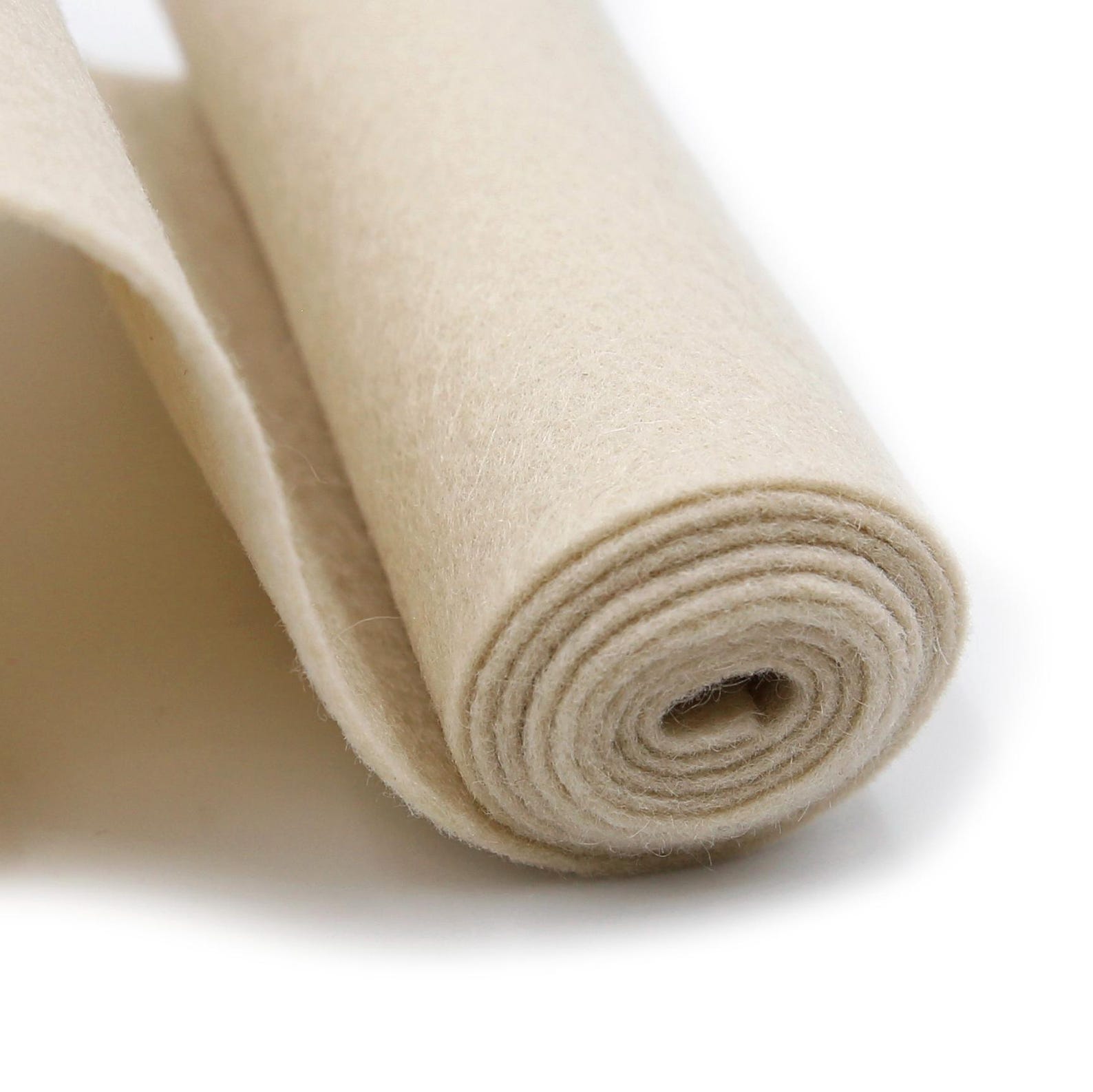 Refelt Sand 100 Percent Wool Felt Roll - Wool Felt Color SAND - 5