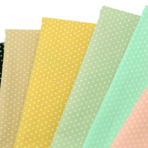 Robert Kaufman Sevenberry Polka Dot Basics  | Cotton Basics White Polka Dots
