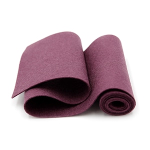 Wool Felt Roll - 100% Wool Felt in Color EXOTIC EGGPLANT - 5&quot; X 36&quot; Wool Felt Roll