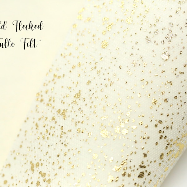 Gold Flecked Tulle Felt