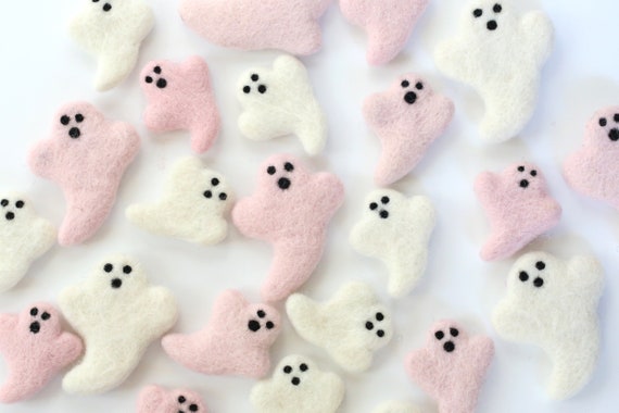 Felt Ghost  | Felted Ghost | Halloween Decoration | Halloween Decor | Halloween Ornament