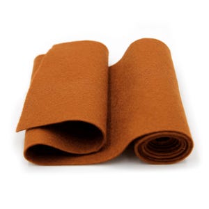 Wollfilzrolle 100 Prozent in der Farbe ROST - Braune Wollfilzrolle 100 % Wolle, 100% Wolle