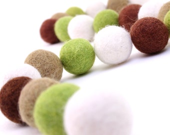 Felt Balls // DIY Garland // DIY Mobile // Autumn Color Set // 2.5 cm // 40 Count