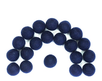 10 wool felt balls ROYAL BLUE 20mm round DIY baby garland mobile nursery decor 10 wool felt balls ROYAL BLUE 20mm round DIY baby garland mobile nursery decor