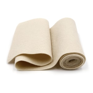 100 Percent Wool Felt Roll - Wool Felt color SAND - 5&quot; X 36&quot; Wool Felt - 100% Wool Felt