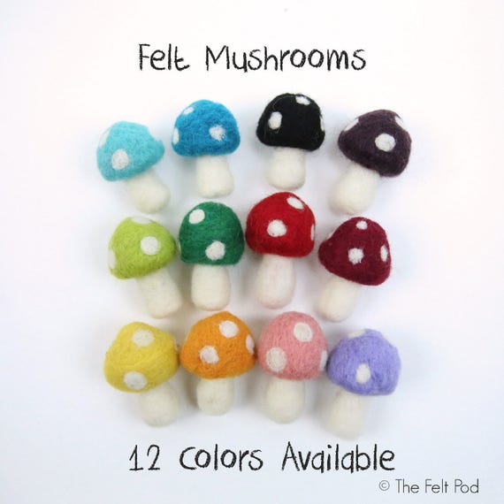 Hand felted Mushroom Wool Hats | Pink Hand felted Mushroom Wool Hats | Pink