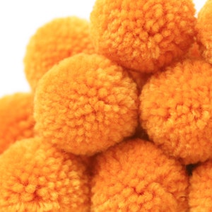 Yarn Poms -  P36 CARROT Yarn Pom Pom