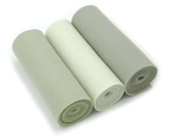 Green Wool Felt | Leaf Green Felt Rolls Collection | 100% Percent Wool Felt | 5" X 36" Pure Wool Felt