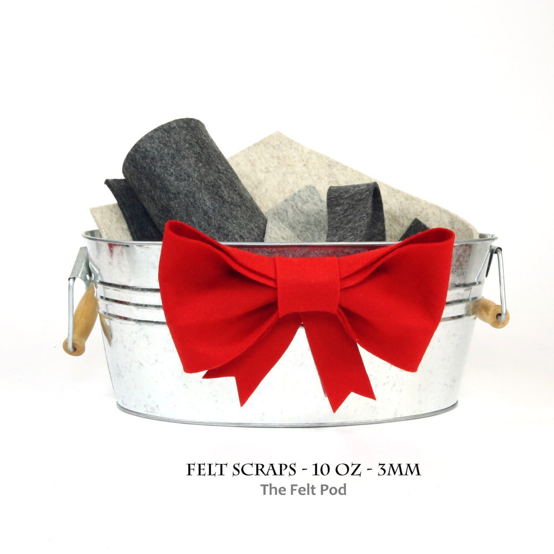 Wool Felt Scraps 10 Ounces 3 Mm Remnants Grab Bag Wool Felt Etsy UK