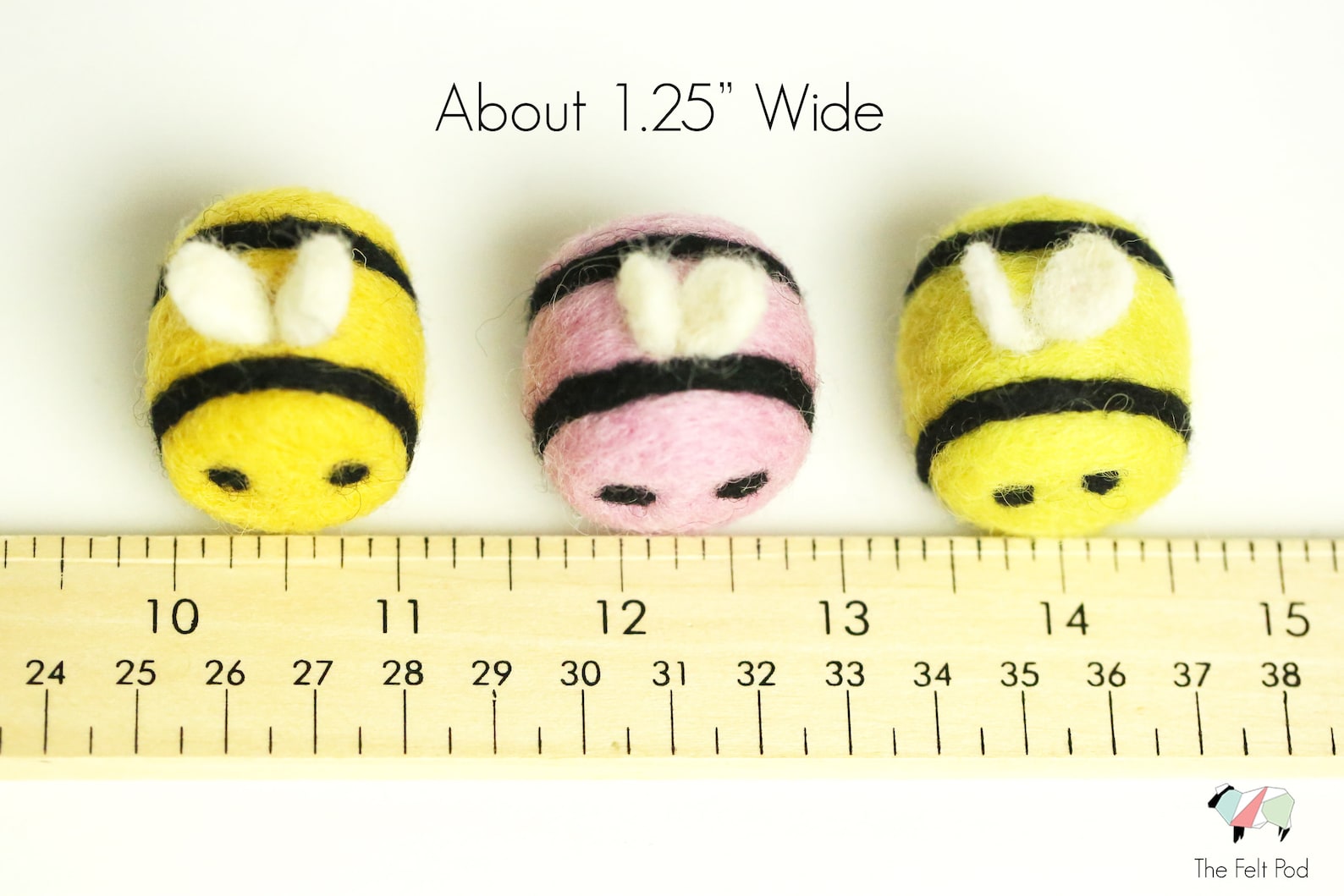 Felt Bees Wool Felt Bee Hives Felt Bumble Bees Etsy