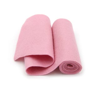 100 Percent Wool Felt Roll - Wool Felt color PINK CRYSTAL - 5&quot; X 36&quot; Wool Felt - Pink Wool Felt