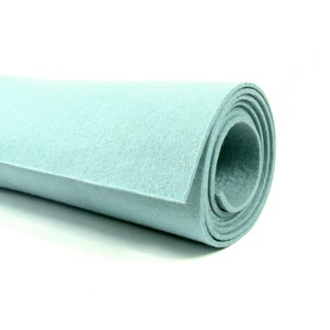 Thick Wool Felt - 3mm - 18" X 18" - 100% Wool Felt - AQUA MIST Wool Felt