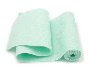 100 Percent Wool Felt Roll - Wool Felt color ARCTIC MINT - 5" X 36" Wool Felt - 100% Wool Felt