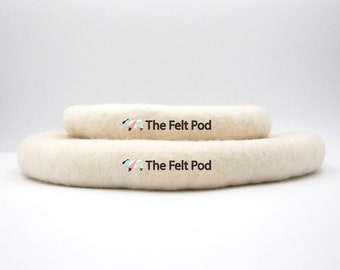Needle Felting Mat  - Round - All Natural Wool Felt Mat for Needle Felting