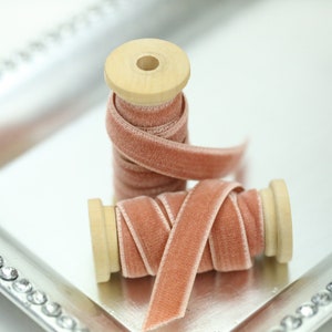 Samtband // Doppelseitiges Samtband // Doppelseitiges Samtband - VINTAGE ROSE