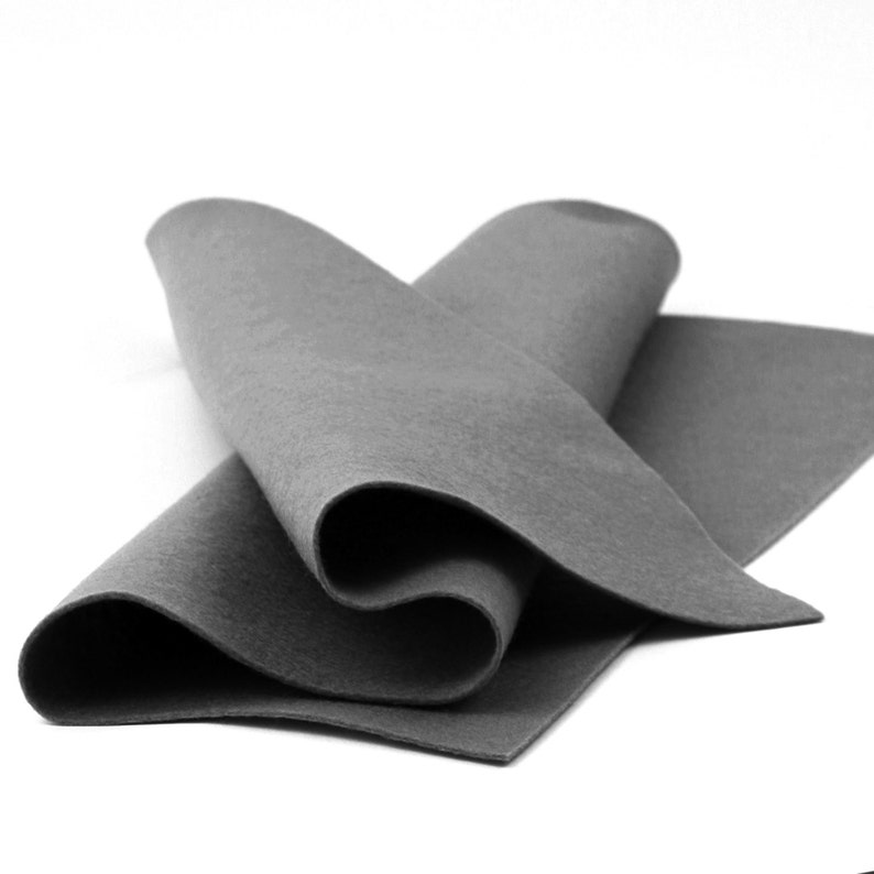 Wool Felt Sheet 100 Wool Felt in Color CHARCOAL 18 Etsy