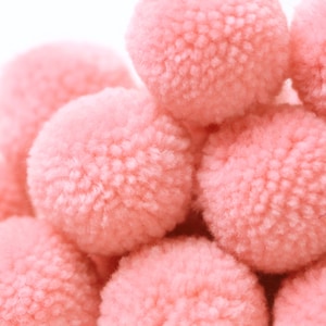 Yarn Poms -  P47 VIBRANT PINK Yarn Pom Pom