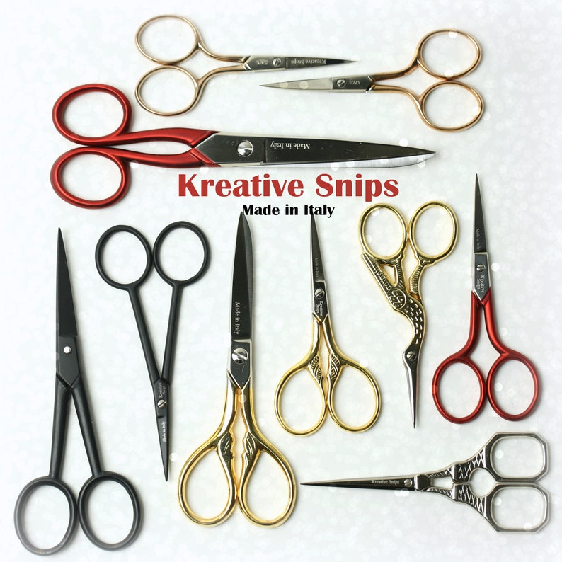 Embroidery Scissors Kreative Snips Small Scissors Crane Scissors Stork Scissors Italian Scissors image 2