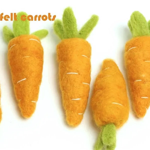 Large Felted Carrots // Easter Carrots // Large Felt Carrots