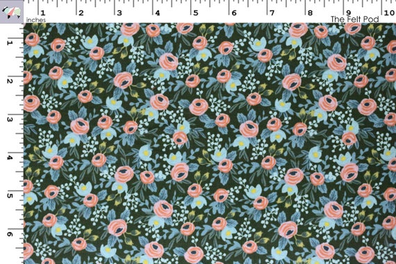 Steel Rifle Paper Co Menagerie Rosa Hunter Fabric by The Yard Cotton