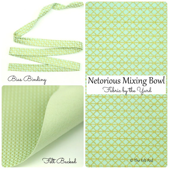 Steel Fabric Mixing Bowl Metallic | Cotton Netorious