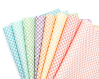 Merino Wool Felt | Printed Felt | Patterned Felt | EASTER GINGHAM Wool Felt | Easter Fabric | Easter Egg Felt | Easter Felt