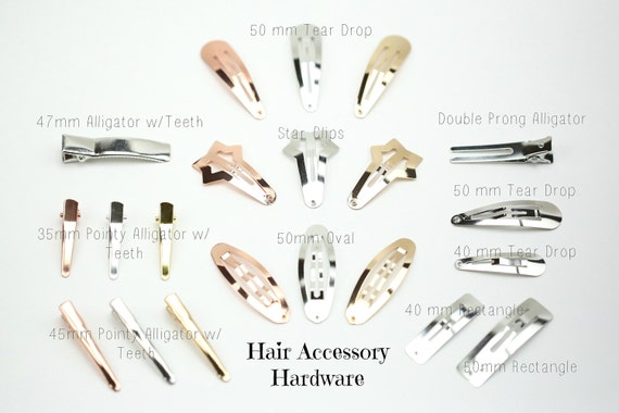 Hair Clips Alligator Clips 40mm Snap Clips 50mm Snap