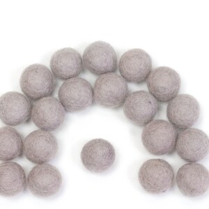 Felt Balls | Felt Poms // Felt Pom Poms // Felt Beads // Felt Garland // DOVE - New Color
