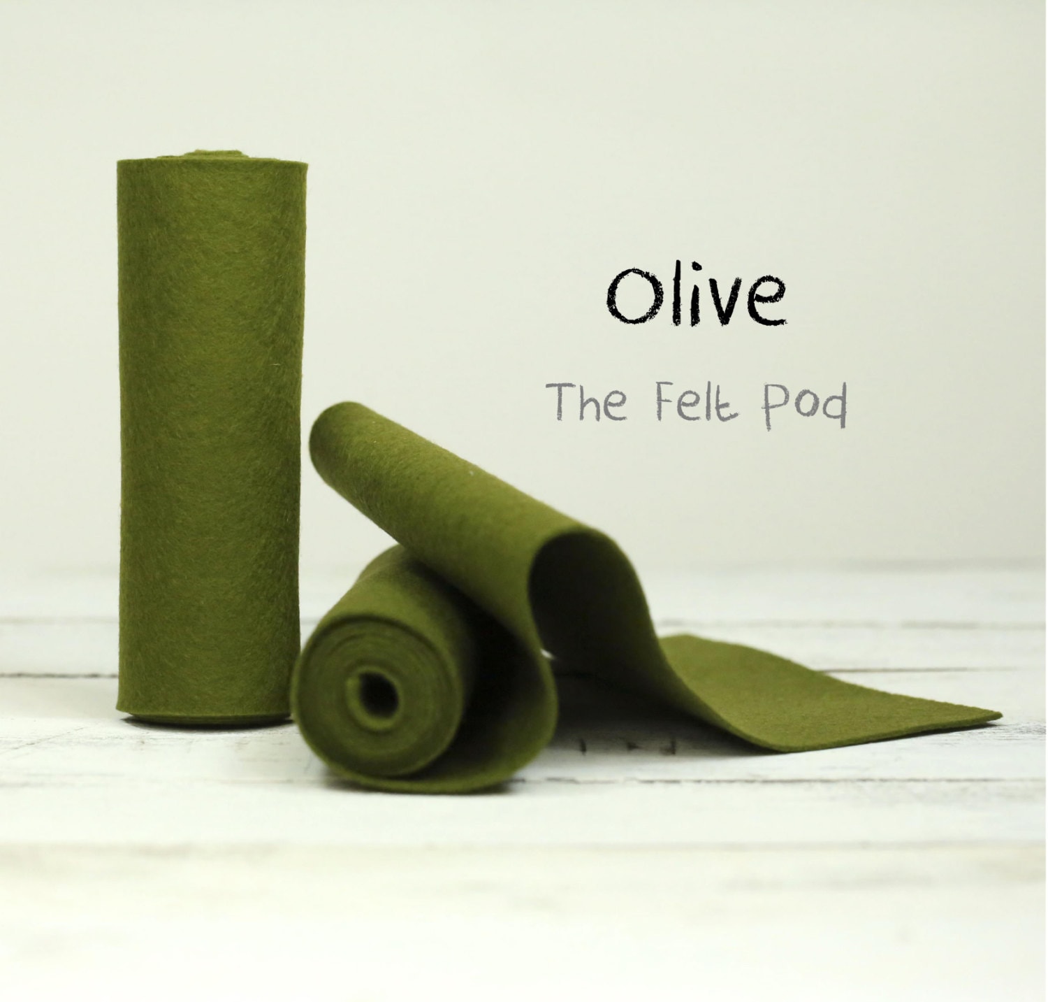 Olive Green 72 Felt Fabric