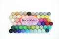 Felt Balls - Rainbow Pack - Sizes 1.0 cm, 1.5 cm, 2.0 cm, 2.5 cm, 3.0 cm, 4.0 cm  - Mix and Match or PICK your color