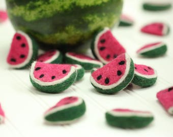 Felt Watermelon // Felt Summer Fruits // Felt Watermelon Slices