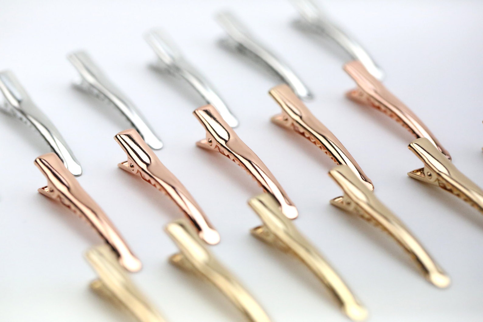 Hair Clips // Alligator Clips // 40mm Snap Clips // 50mm Snap Etsy